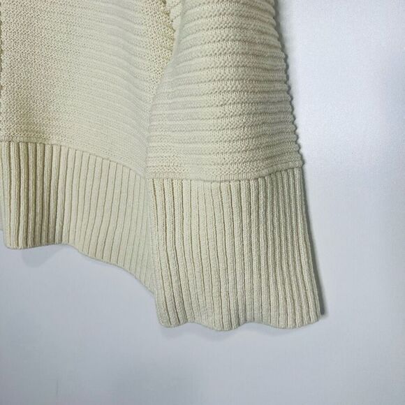 Habitat Cream Ivory Sweater Wide Sleeves Sz Large - Picture 3 of 8